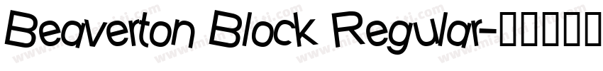 Beaverton Block Regular字体转换